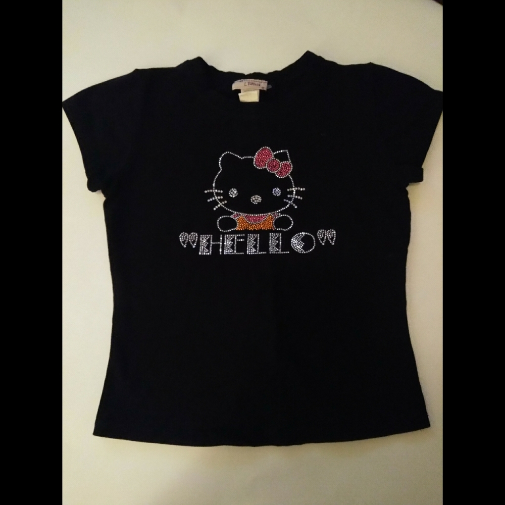 Hello Kitty Black Shirt Top